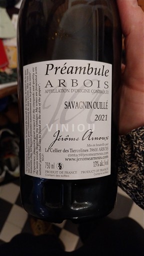 Jura Arbois Jérôme Arnoux Préambule 2021