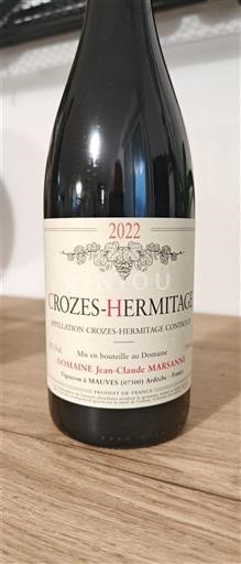 Rhône Valley Crozes-Hermitage Domaine Jean-Claude Marsanne 2022