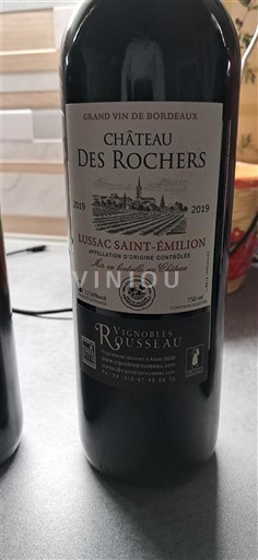 Bordeaux Lussac-Saint-Émilion Château S Rochers 2019