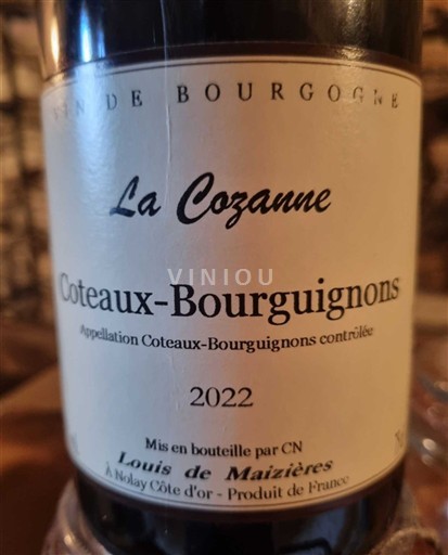 Bourgogne Bourgogne skråninger Louis de Maizières La Cozanne 2022