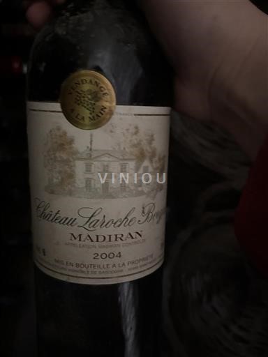 Sudoeste Madiran Château Laroche Bronne 2004