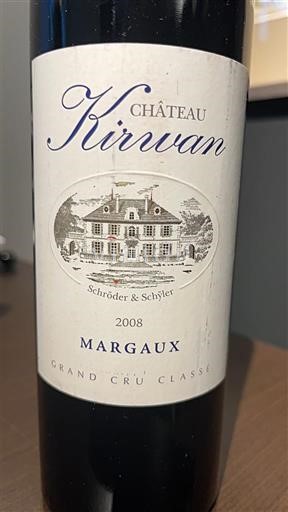 Burdeos Margaux Grand Cru Château Kirwan 2008