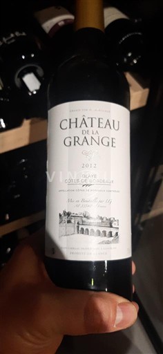 Burdeos Blaye-Côtes de Burdeos Château La Grange 2012