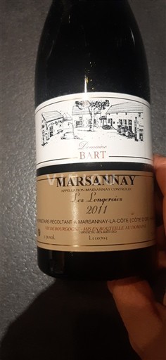 Burgundsko Marsannay Domaine Bart Les Longeroies 2011