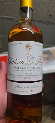 Burdeos Sainte-Croix-Du-Mont Château La Rame Réserve du Château 2007