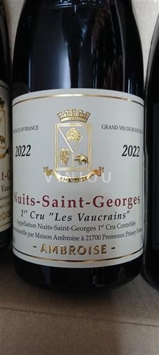 Borgoña No especificado Premier Cru Maison Ambroise Les Vaucrains 2022
