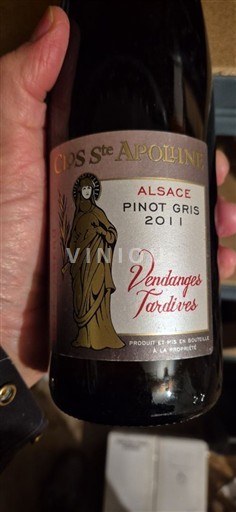 Alsacia Clos Sainte Apolline 2011