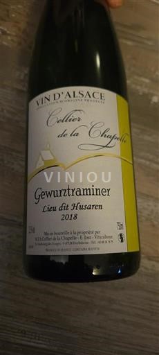 Alsace Cellier de la Chapelle Lieu dit Husaren 2018