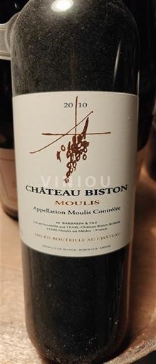 Bordeaux Moulis-en-Médoc Château Biston 2010