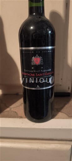 Bordeaux Montagne-saint-émilion Château Haut Plaisance 2016