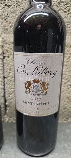 Bordeaux Saint-Estèphe Grand Cru Classé Château Cos Labory 2010