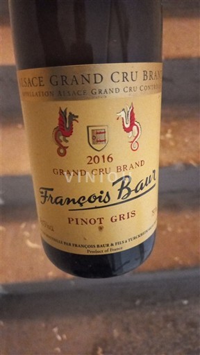 Alsazia Non specificato Grand Cru François Baur Grand Cru Brand 2016