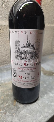 Burdeos Pessac-Léognan Château Saint Eugène L'Hermide 2018