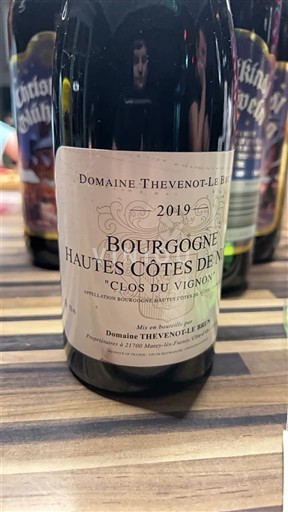 Borgogna Non specificato Domaine Thevenot-Le Brun Clos du Vignon 2019