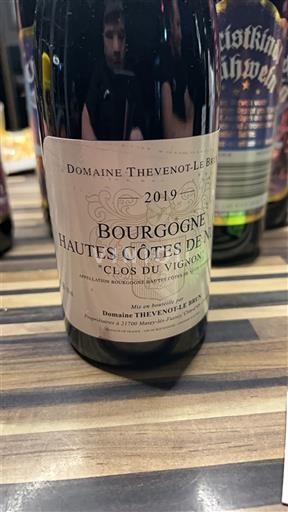 Burgundija Ni doloceno Domaine Thevenot-Le Brun Clos du Vignon 2019