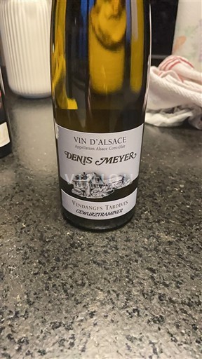Alsasko Gewürztraminer Vendanges Tardives Denis Meyer 2018