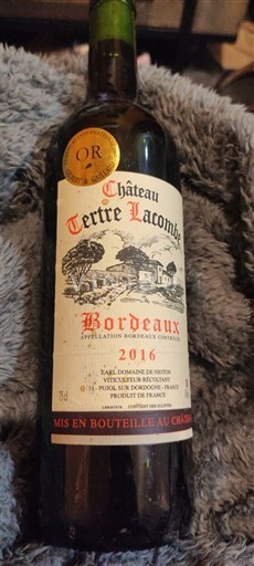 Bordeaux Château Terre Lacombe 2016