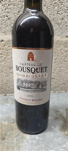 Bordeaux Côtes de Bourg Château Bousquet Tiolus du Colombier 2015