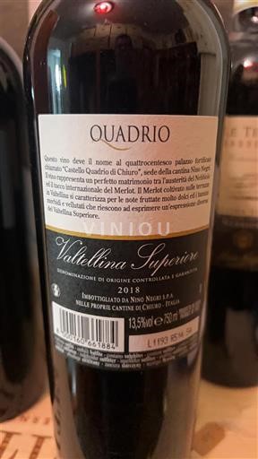 Lombardy Thượng Valtellina Nino Negri Quadrio 2018