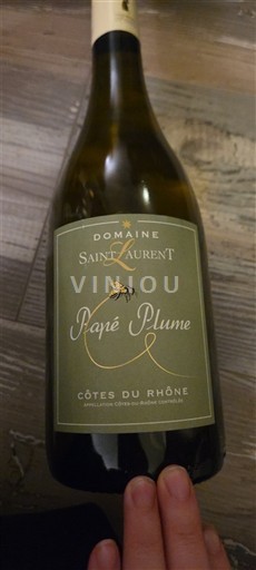 Rhône Valley Côtes-du-Rhône Domaine Saint Laurent Papé Plume 2024