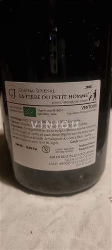 Rhônevallei Ventoux Château Juvenal La Terre du Petit Homme 2018