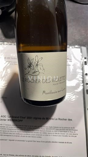 Vallée de la Loire Montlouis-sur-loire Le Rocher des Violettes Non Millésimé