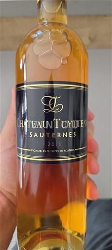 Bordeaux Sauternes Château Tuyttens 2016
