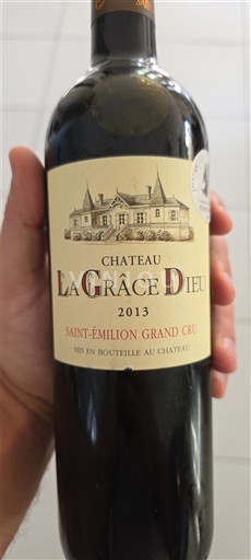 Bordeaux Saint-Émilion Grand Cru Grand Cru Château La Grâce Dieu 2013