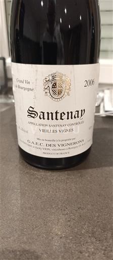 Burgundija Santenay G.A.E.C. des Vignerons Vieilles Vignes 2006