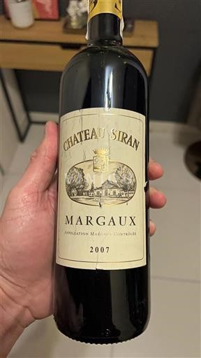 Bordeaux Margaux Château Siran 2007