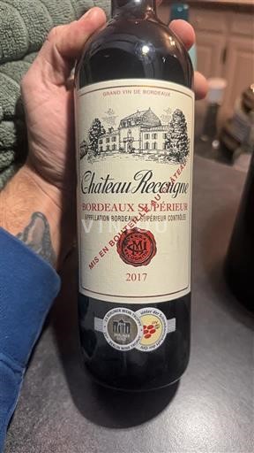 Burdeos Bordeaux superior Château Recougne 2017