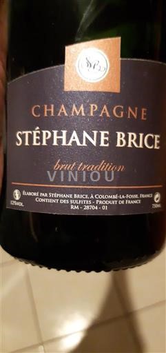 Champagne Sâm-panh Stéphane Brice Brut Tradition Không niên vụ