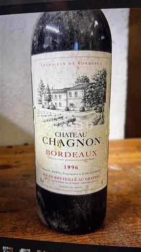 Bordeaux Château Chagnon 1996