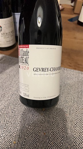 Borgogna Gevrey-Chambertin Jean-Claude Rateau 2020