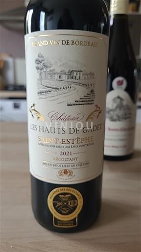 Bordéus Saint-Estèphe Château Les Hauts de Gadet 2021
