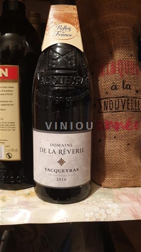 Rhônen laakso Vacqueyras Domaine La Rêverie 2016