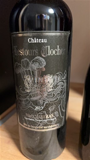 Rhônen laakso Vacqueyras Château Les Tours Clocher 2017