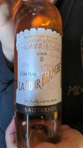 Bordeaux Sauternes Premier Cru Château La Tour Blanche 2008