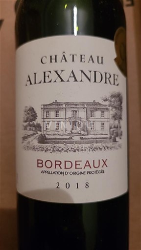 Bordeaux Château Alexandre 2018