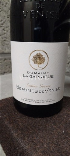 Vale do Ródano Beaumes de Venise Domaine La Garrigue Sentier Secret 2024