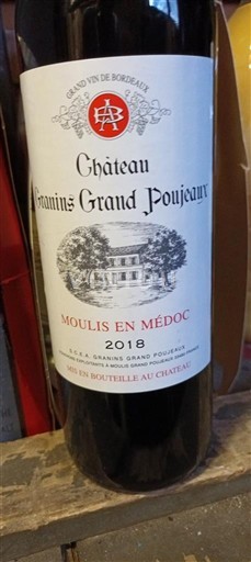 Bordeaux Moulis-en-Médoc Château Granins Grand Poujeaux 2018