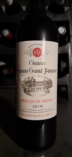 Bordeaux Moulis-en-Médoc Château Granins Grand Poujeaux 2018