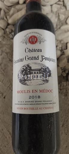 Bordeaux Moulis-en-Médoc Château Granins Grand Poujeaux 2018