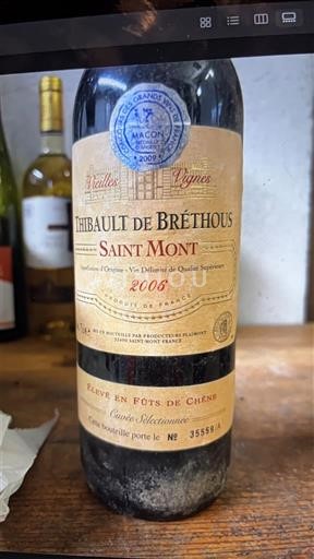 Sudoeste Saint-Mont Thibault de Bréthous Vieilles Vignes 2006