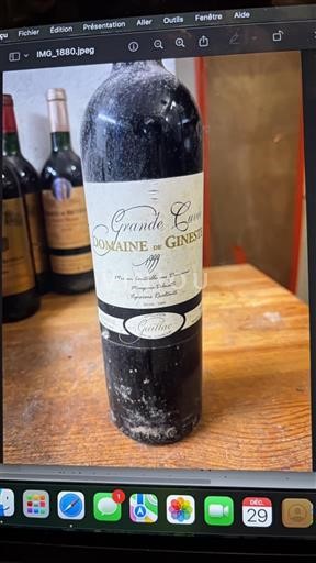 Bordeaux Domaine Ginestet Grande 1999