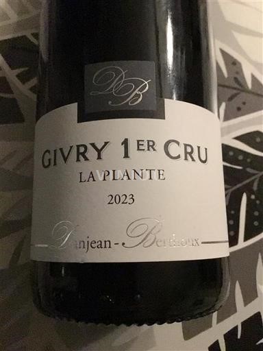 Bourgogne Givry Premier Cru Danjean-Berthoux La Plante 2023