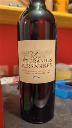 Bordeaux Saint-Émilion Grand Cru Clos Les Grandes Versannes 2020