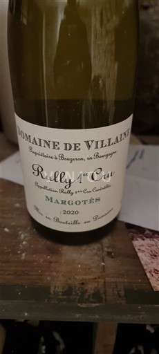 Vin Blanc sec Margotés Domaine Villaine 2020 France Bourgogne AOC Premier Cru