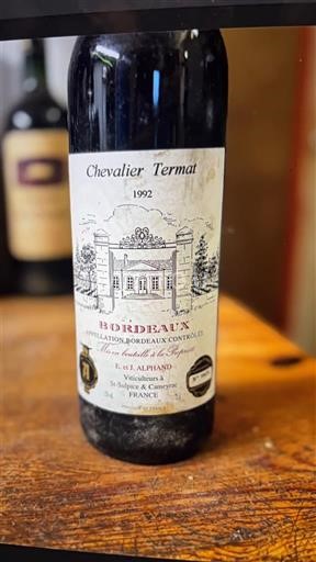 Burdeos Bordeaux Chevalier Termat 1992