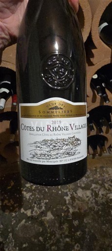 Rhônen laakso Côtes-du-rhône-villages Cave des Sommeliers 2019